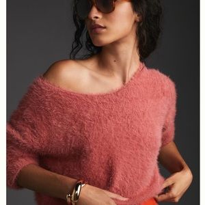 Pink Anthropologie Pilcro eyelash sweater. NWT